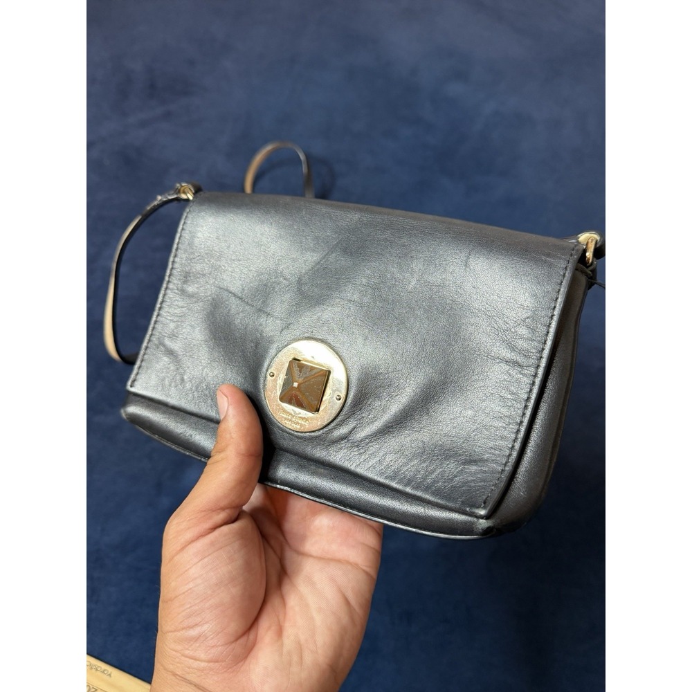 Kate Spade New York Newbury Lane Sally Crossbody Black Leather Bag